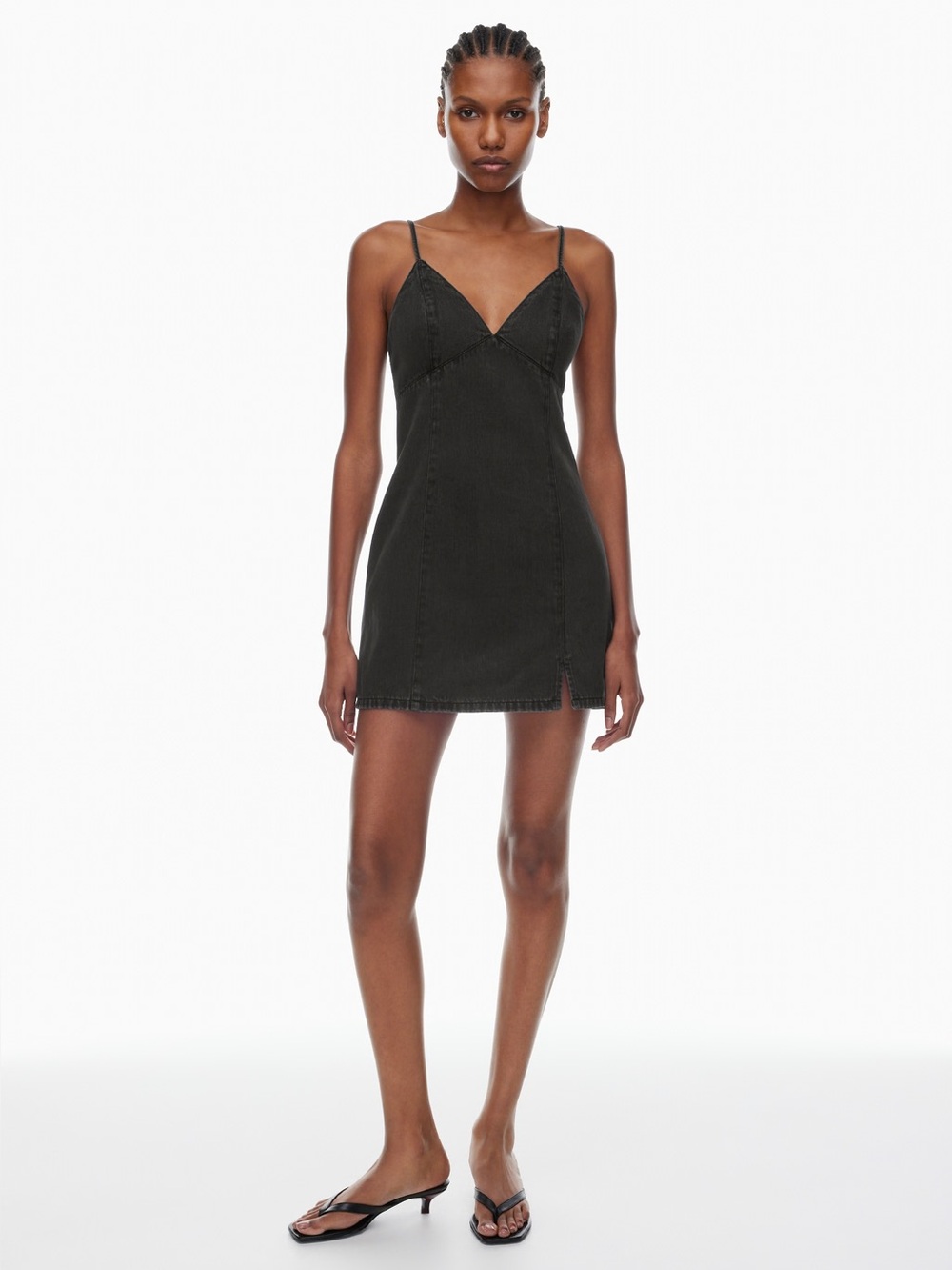 Aritzia Denim Forum The '90s Slip Denim Dress